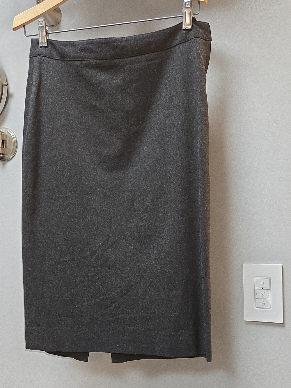 Moda International Dark Gray Pencil Skirt